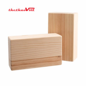 Gạch tập Yoga chất liệu gỗ mềm nhẹ, chắc chắn và ổn định