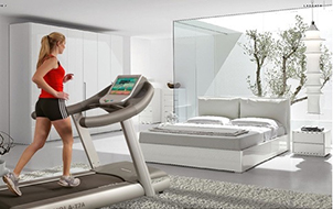 Hình ảnh tập luyện với máy chạy bộ