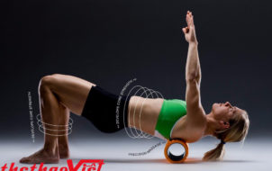 Tập luyện hàng ngày với Con lăn massage tập yoga Foam Roller