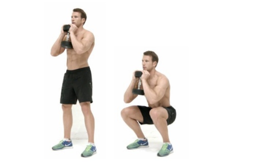 squat giữ tạ