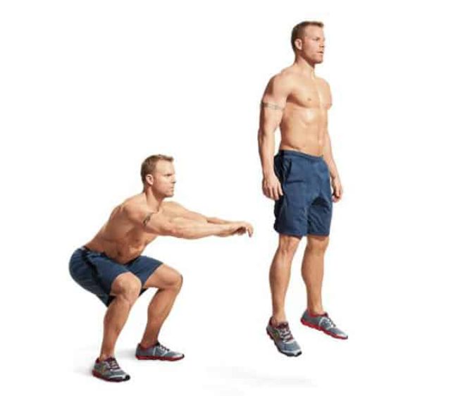 Bài tập  Squat nhảy